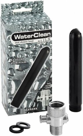 WaterClean - Aluminium Anaal Douche - Zwart