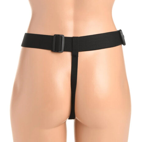 Master Series - P-Spot Plugger - 3 Anaal Pluggen met Harnas - Zwart