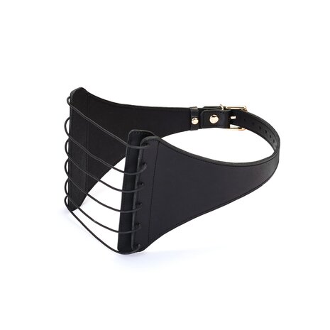 Liebe Seele - Punishment Harnas met Elastieken Snaren - Zwart
