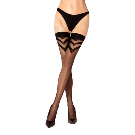 Ballerina - Hold Up Kousen - Angel - 20 denier - Zwart - Maat S/M