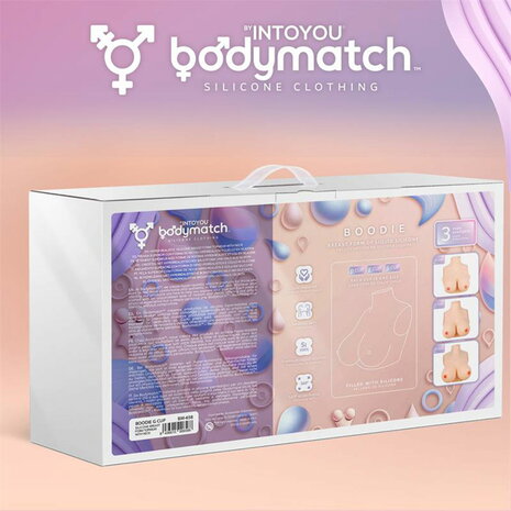 Bodymatch - Boodie - Realistische Siliconen Borstprothese - Lichte Huidskleur - Cup G