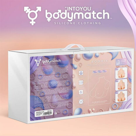 Bodymatch - Boodie - Realistische Siliconen Borstprothese - Lichte Huidskleur - Cup E