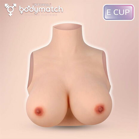 Bodymatch - Boodie - Realistische Siliconen Borstprothese - Lichte Huidskleur - Cup E