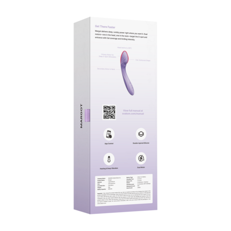Svakom - Margot - G-spot Vibrator - Dubbele Motor - App Control - Lila