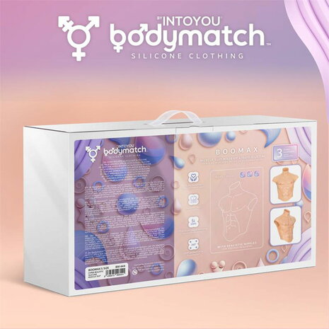 Bodymatch - Boomax - Hyperrealistisch Siliconen Mannelijk Bovenlichaam - Lichte Huidskleur - Maat S