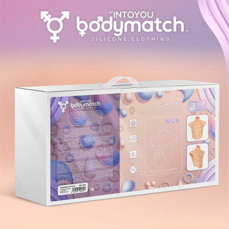 Bodymatch - Boomax - Hyperrealistisch Siliconen Mannelijk Bovenlichaam - Lichte Huidskleur - Maat M