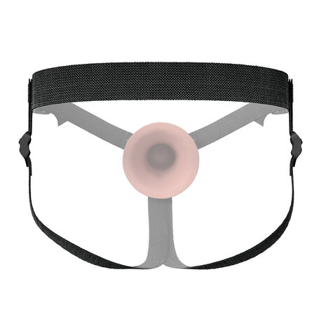 Pipedream - Fantasy X-Tensions - Strap-on met Holle Dildo - 14 cm - Lichte Huidskleur