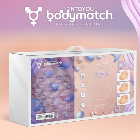 Bodymatch - Bowie - Realistische siliconen borstprothese - Lichte Huidskleur - Cup D