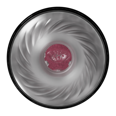 Rimba Toys - Orgastobator 08 - Masturbator - Zwart/Transparant