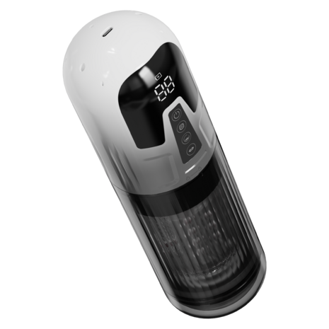 Rimba Toys - Orgastobator 08 - Masturbator - Zwart/Transparant