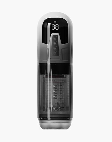 Rimba Toys - Orgastobator 08 - Masturbator - Zwart/Transparant