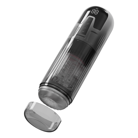 Rimba Toys - Orgastobator 08 - Masturbator - Zwart/Transparant