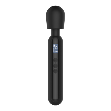 Rimba - Sensual Nights SN10 - Medium Wand Vibrator - Massager - Zwart