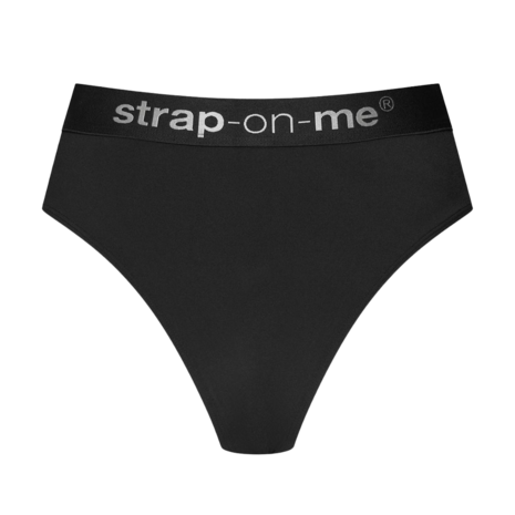 Strap-On-Me - Idole - Strap-On Harnas Slip - Zwart - Maat S