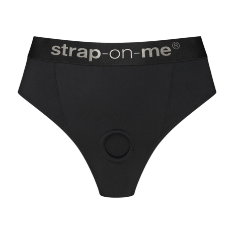 Strap-On-Me - Idole - Strap-On Harnas Slip - Zwart - Maat M