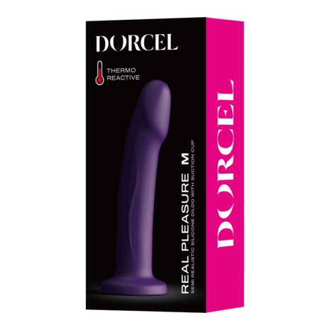 Dorcel - Real Pleasure - Stijlvolle Siliconen Dildo - Paars - Maat M