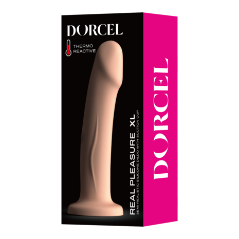 Dorcel - Real Pleasure - Stijlvolle Siliconen Dildo - Lichte Huidskleur - Maat XL