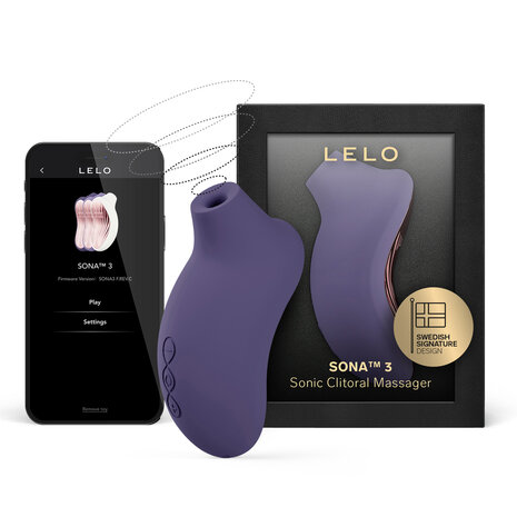 Lelo - Sona 3 - Luchtdruk Vibrator - Paars