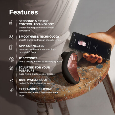 Lelo - Sona 3 Cruise -  Luchtdruk Vibrator - Zwart