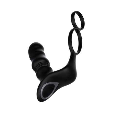 IY Womp - Stotende en Vibrerende Prostaatmassager met Afstandsbediening - Zwart