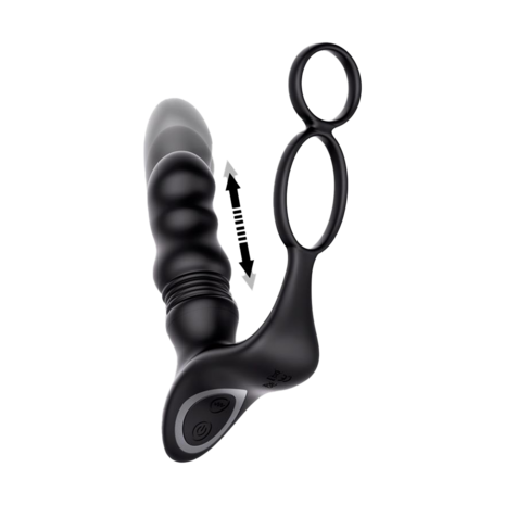 IY Womp - Stotende en Vibrerende Prostaatmassager met Afstandsbediening - Zwart