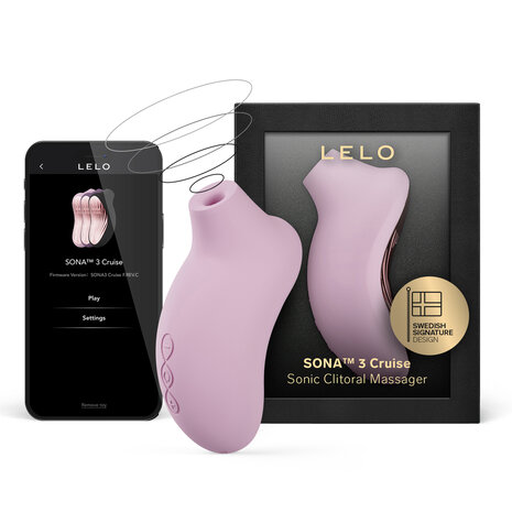 Lelo - Sona 3 Cruise -  Luchtdruk Vibrator - Zachtroze