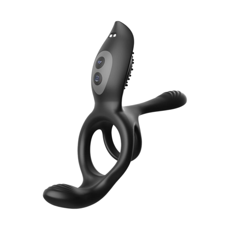 IY Daxer - Vibrerende Penisverlenger met Afstandsbediening - Zwart