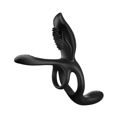 IY Daxer - Vibrerende Penisverlenger met Afstandsbediening - Zwart