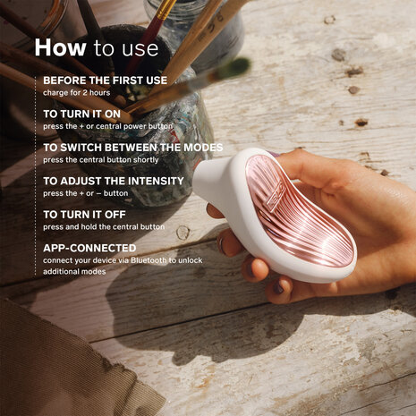 Lelo - Sona 3 -  Luchtdruk Vibrator - Cr&egrave;me