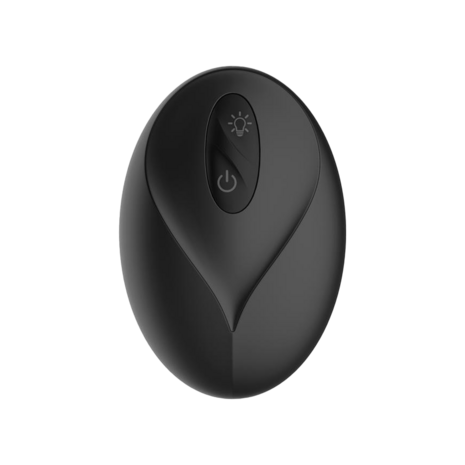 IY Krax - Buttplug met Vibratie en Stootbeweging - Met LED-licht - Zwart