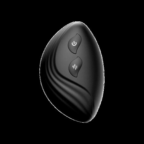 IY Synkox - Vibrerende Penisverlenger met Afstandsbediening - Zwart