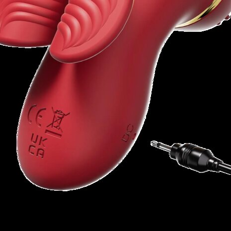 IY Beeny - Multifunctionele vibrator - Met 4 Opzetstukjes - Rood