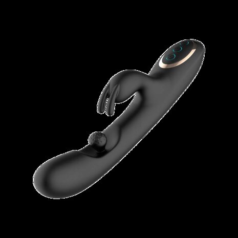 IY Patty - Rabbit Vibrator met Roterende Bal - Zwart
