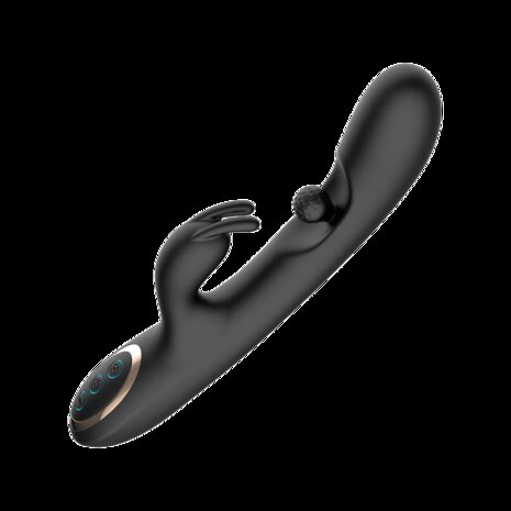 IY Patty - Rabbit Vibrator met Roterende Bal - Zwart
