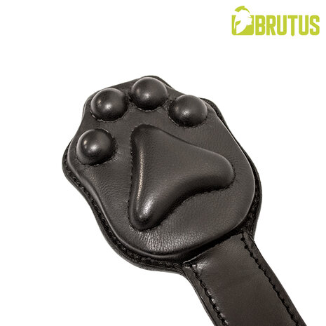 Brutus - Lederen Puppy Trainer Paddle - Zwart
