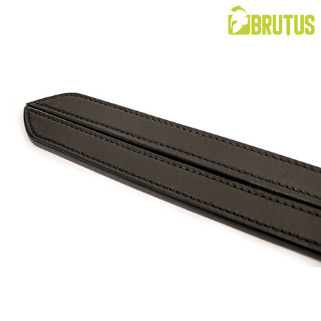 Brutus - Two Finger II - Zweep met Dubbele Zware Lederen Slappers - Zwart