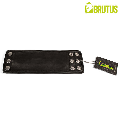 Brutus - Lederen Polsportemonnee met Rits - Zwart