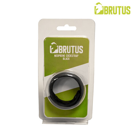 Brutus - Neopreen Cockstrap - Verstelbaar met drukknopen - Zwart 