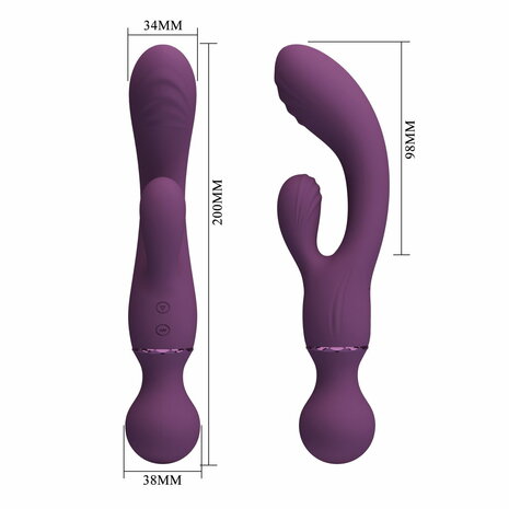 Pretty Love - Allrounder - Rabbit Vibrator - Paars