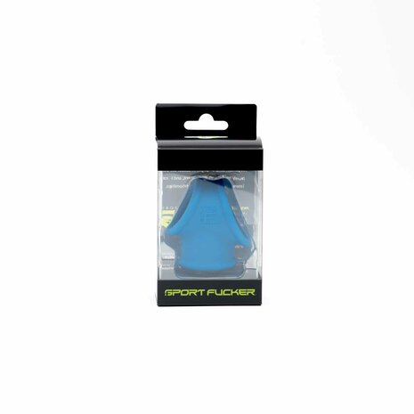 Sport Fucker - Siliconen Cock Tube - Cockring en Ballstretcher - Blauw