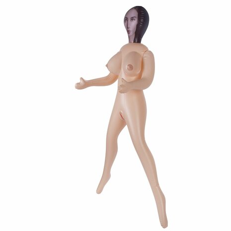 Hussy Selena - Opblaaspop met Twee Openingen en Grote Borsten