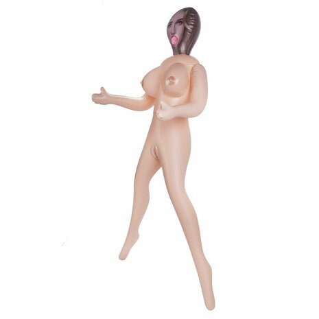 Hussy Nadia - Opblaaspop met Drie Ingangen en Grote Borsten