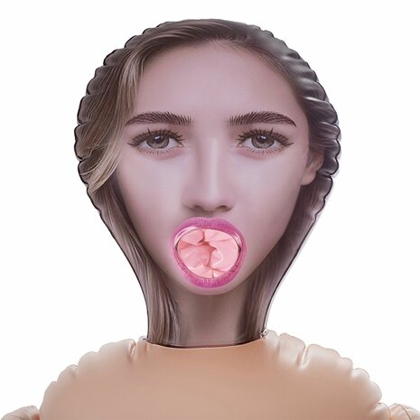 Hussy Nadia - Opblaaspop met Drie Ingangen en Grote Borsten