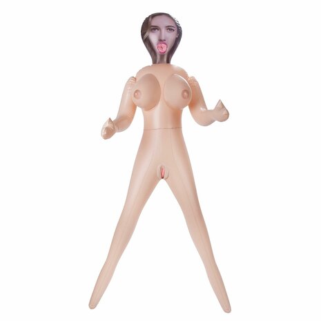 Hussy Nadia - Opblaaspop met Drie Ingangen en Grote Borsten