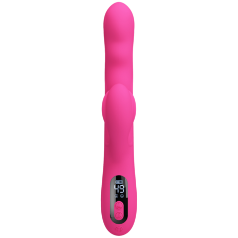 Pretty Love - Winters - Rabbit Vibrator met Golf Beweging en LED Display - Roze