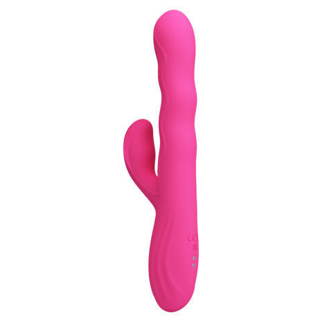 Pretty Love - Winters - Rabbit Vibrator met Golf Beweging en LED Display - Roze