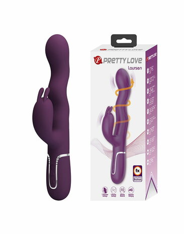 Pretty Love - Laurens - Rabbit Vibrator met Climax Button - Paars