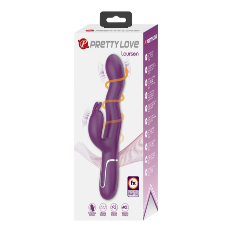 Pretty Love - Laurens - Rabbit Vibrator met Climax Button - Paars