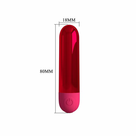 Pretty Love - Kiwi - Bullet Vibrator - Rood