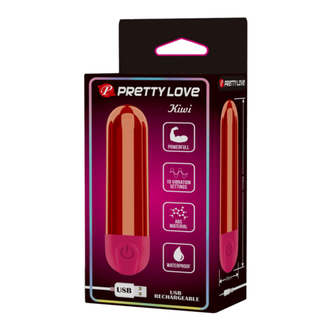 Pretty Love - Kiwi - Bullet Vibrator - Rood